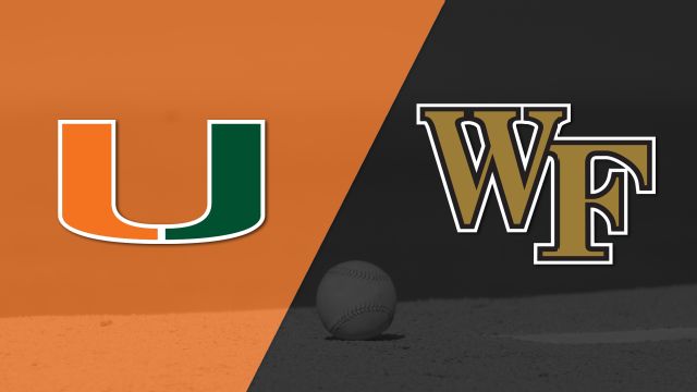 Miami vs. #16 Wake Forest (Pool Play Round) (ACC Baseball Championship)