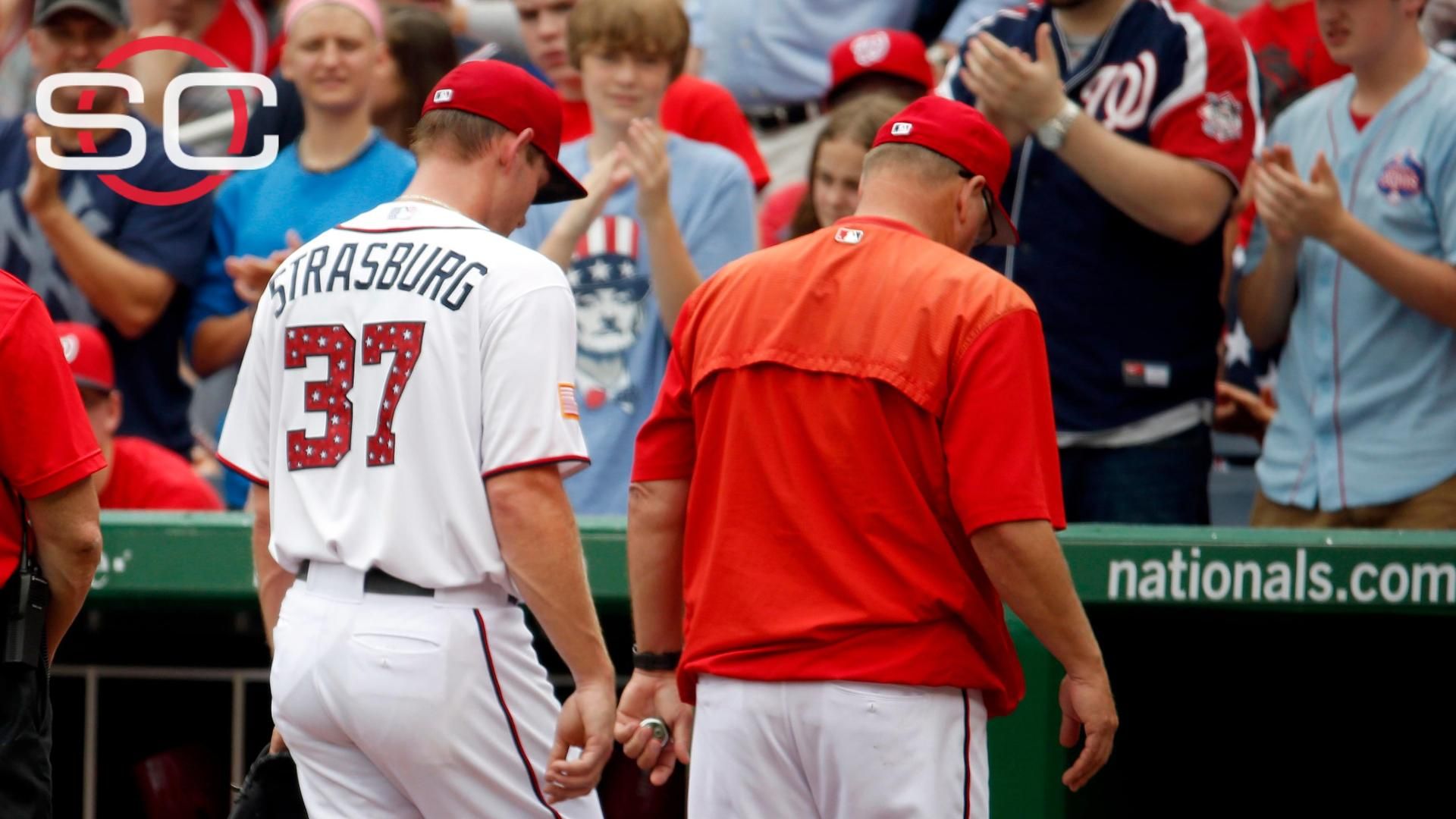 Washington Nationals' Stephen Strasburg Has Injured Oblique: Hopefully I  Should Be Able To Make The Next Start. - Federal Baseball