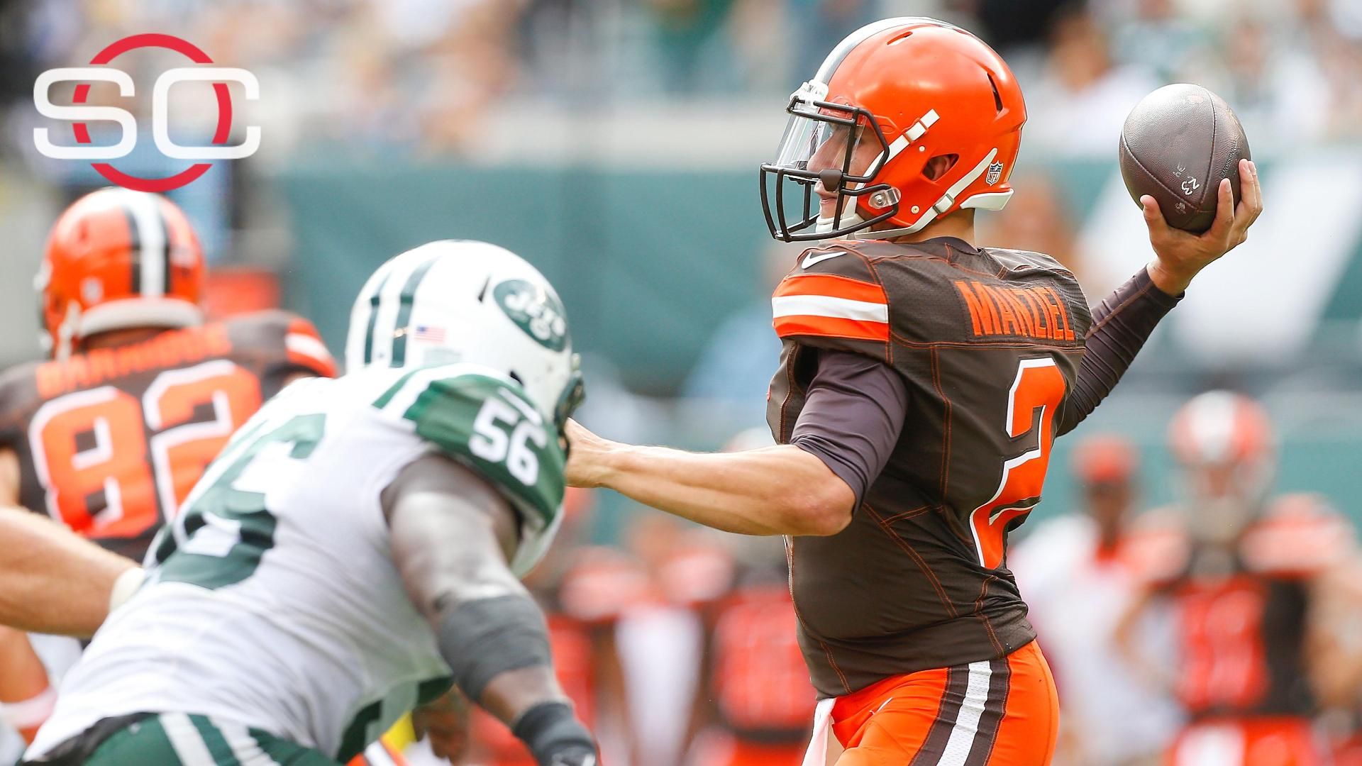 Johnny Manziel, Browns beat Marcus Mariota, Titans