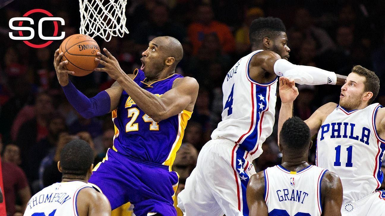 Sixers get first win, ruin Kobe Bryant's farewell in Philadelphia