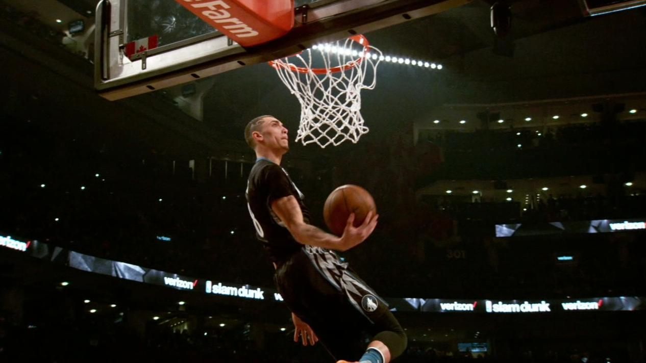 Zach LaVine of Minnesota Timberwolves uses slam dunk winnings to