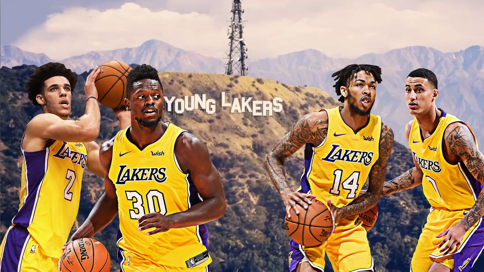 Los Angeles Lakers Lakers Luke Walton Oversized Adidas T Shirt New tags  Medium