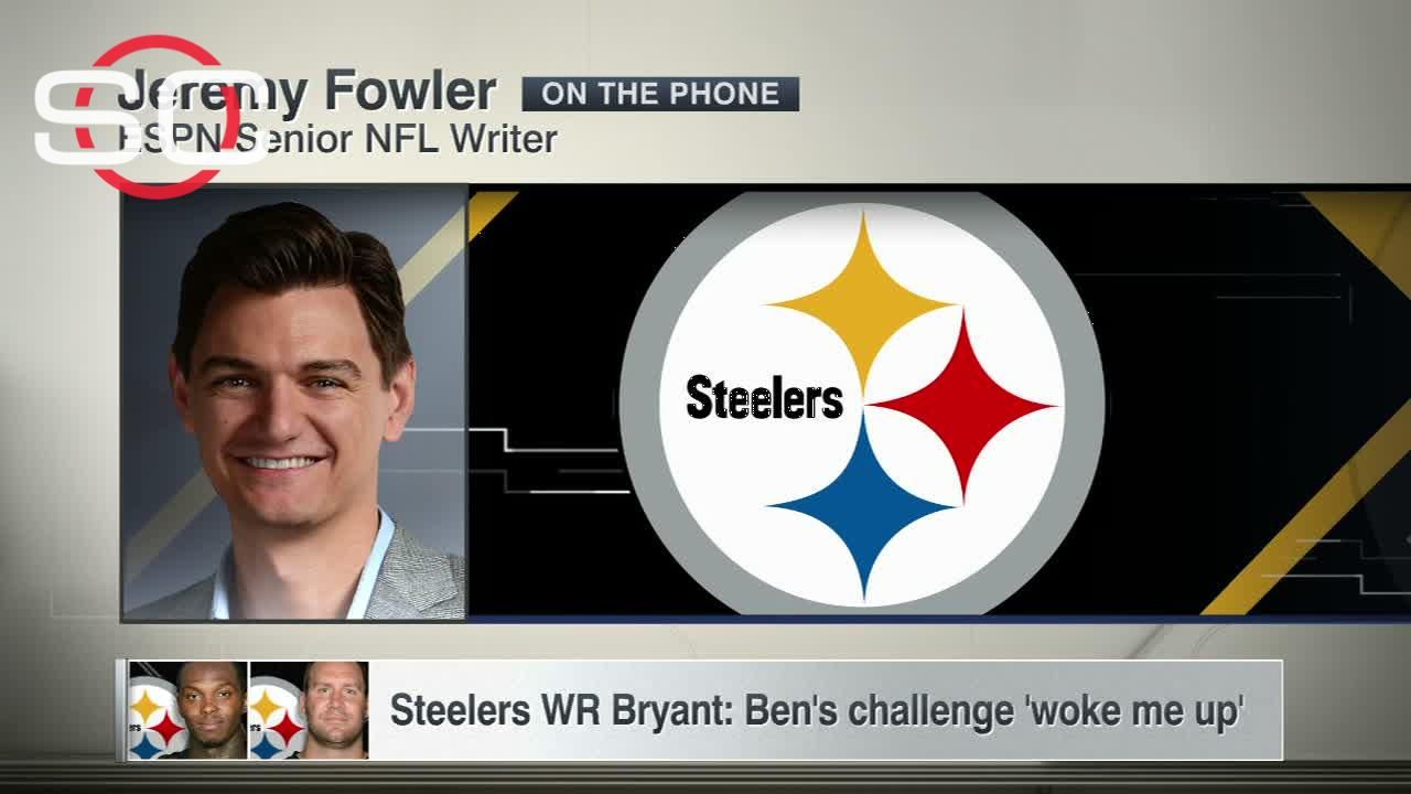 Steelers WR Bryant: Ben's challenge 'woke me up'
