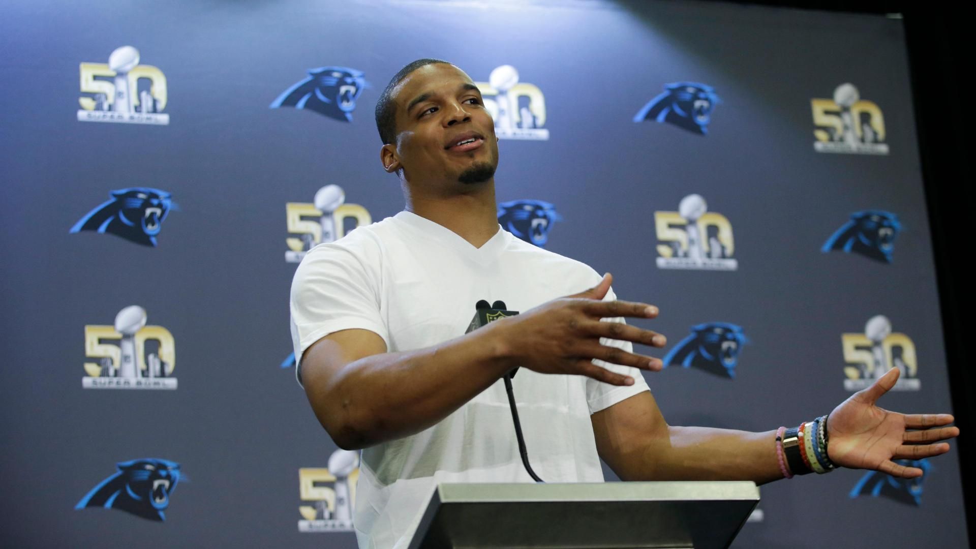 Cam on Eugene Robinson sharing story with Panthers