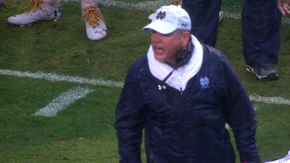 'Atrocious' is word Brian Kelly uses to describe Notre Dame's loss