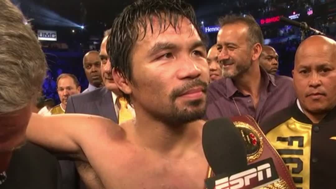 Pacquiao says he invited Mayweather to Vargas fight