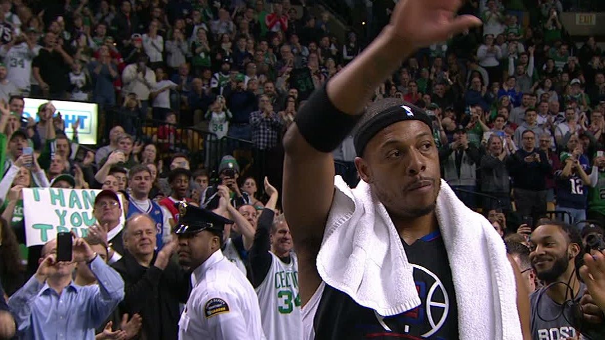 TD Garden comes to its feet to pay tribute to Pierce