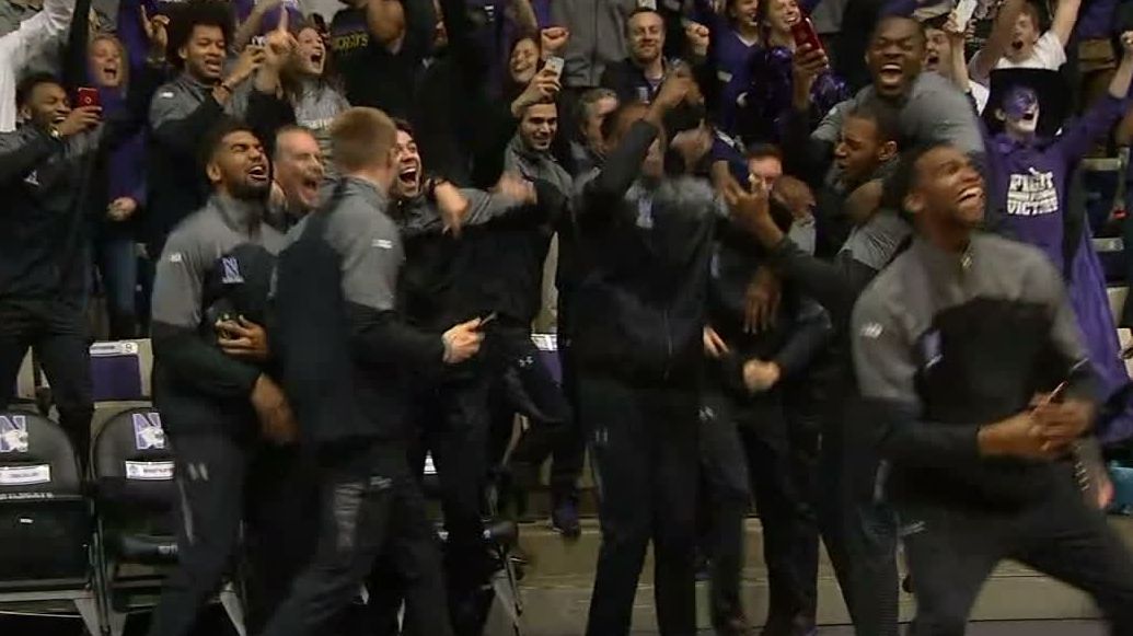 The moment Northwestern finds out it's going dancing