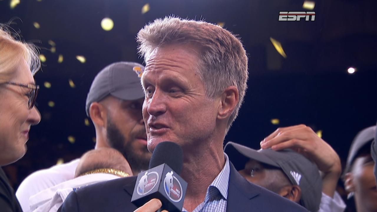 Kerr elated about Warriors' victory
