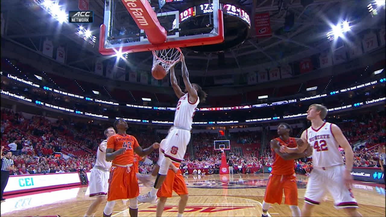 NC State caps off win with another alley-oop dunk
