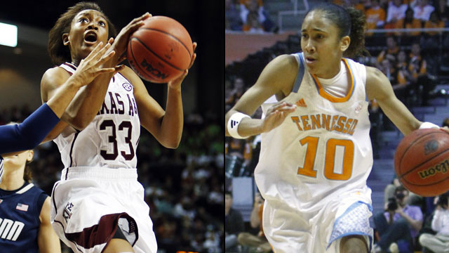 Texas A&M vs. Tennessee (Semifinal #1): SEC Women's Basketball Tournament